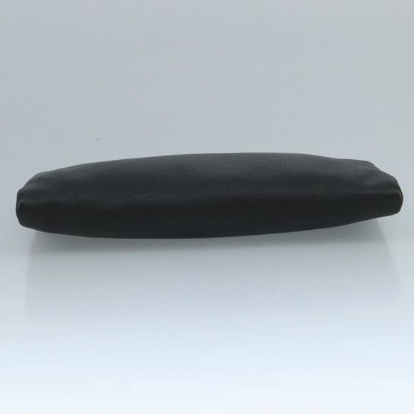 PRADA Clutch Bag Leather Black Auth ep7147 - Picture 6 of 16